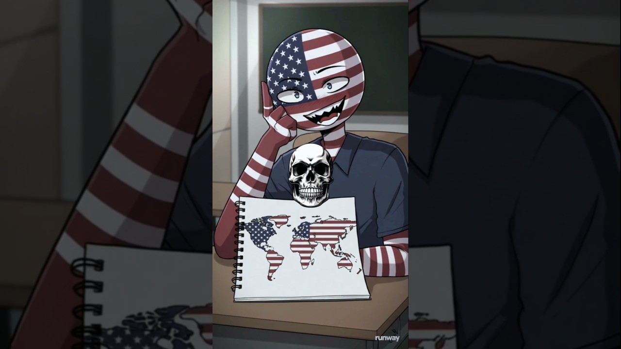 COUNTRIES drawing 🥶💀 ||#countryhumans #usa #countryballs #memes