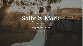 Website template Demo - Wedding Invitation