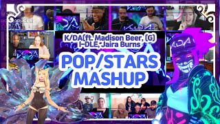 K/DA (ft. Madison Beer, (G)I-DLE, Jaira Burns) 'POP/STARS' reaction MASHUP 해외반응 모음