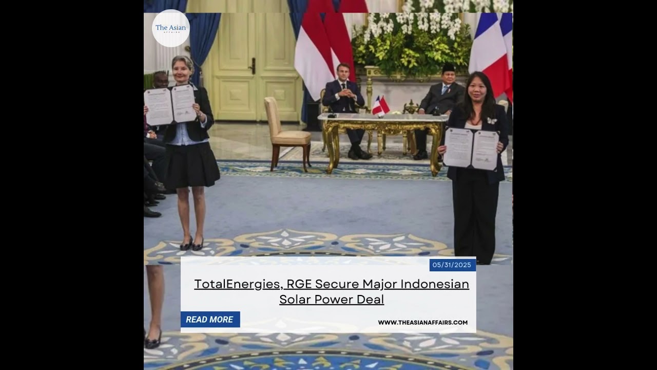 TotalEnergies and RGE to Export 1GW of Solar Power from Indonesia to Singapore