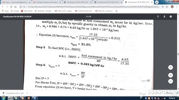Numerical 9 part 2 IC Engines Morse Test