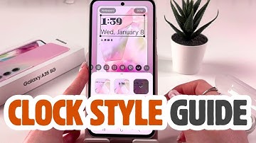 Samsung Galaxy A35 5G: How to Change Your Lock Screen Clock Style
