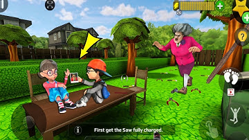 Scary Teacher 3D - with nick and tani troll Miss T fell face down  part 5064 #scaryteacher3d
