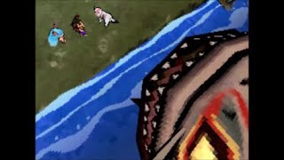 Okamiden (NDS) - Kuni kidnapped by giant catfish
