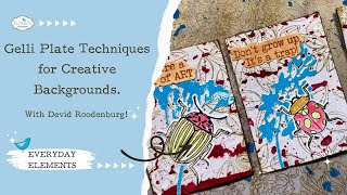 Gelli Plate Techniques for Creative Backgrounds