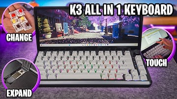 THE ULTIMATE Keyboard: K3 All-in-One Keyboard with Mechanical Keys, Foldable Touch Screen, and More
