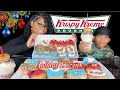 Krispy Kreme's NEW Holiday Dozen REVIEW ❄️☃️WITH AADEN