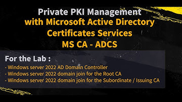 Demo LAB PKI # 6 - How to build a Private PKI with Microsoft Active Directory Certificates Services
