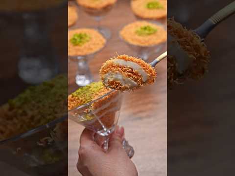 الكنافه بالقشطه في عشر دقايق بدون الوان او فرن خفيفه وسهله جدا حتي المبتدئين يعملوها ناديه السيد