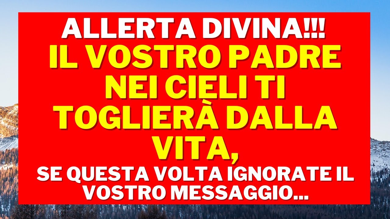 CONOSCIMI Gli angeli dicono che Dio si allontanerà dalla tua vita se tu