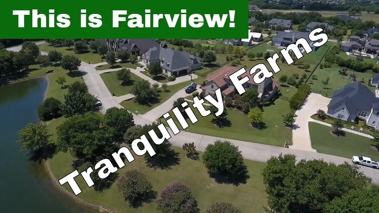 Tranquility Farms, Fairview Texas Aerial Tour YouTube