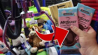 MrBeast Chocolate Bars INSIDE The Claw Machine