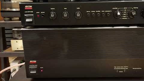 Adcom GFA 555 MKii Power Amplifier & Adcom GFP 555 MKii Pre Amplifier