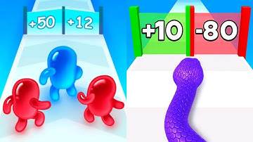 Join Blob Clash 3D VS Snake Run Race Max All Levels Gameplay Android,iOS NEW UPDATE