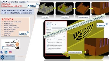 0.1.3 | Introduction to ANSA Mid Mesh  (Mid-Surface/Shell Mesh) for Sheet Metal Components Part-1