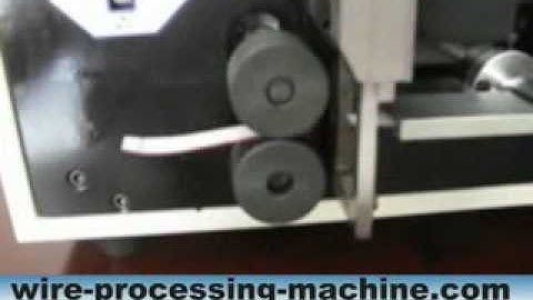 Flat Cable Stripping and Cutting Machine WPM-09E http://www.wire-stripping-machine.com