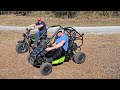 Electric Go Kart vs Mini Bike Showdown: Old Man&#39;s Surprising Victory!