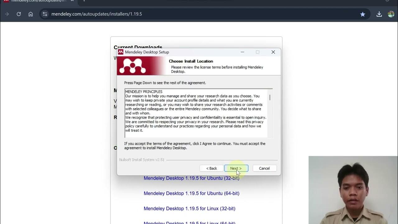 Video tutorial menginstal mendeley dekstop dan mengoneksikannya ke ms