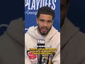 Jayson Tatum says he's "thankful" for the opportunity to play Game 7 vs. Sixers despite loss