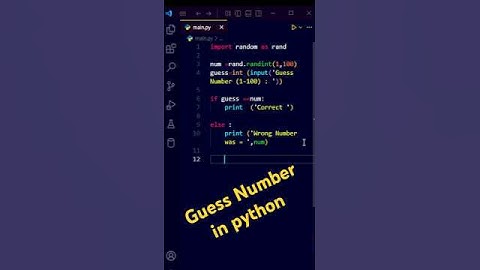 Guess  Number in Python #python #programming #coding #programmer #trending #shorts #shortsvideo #pyq