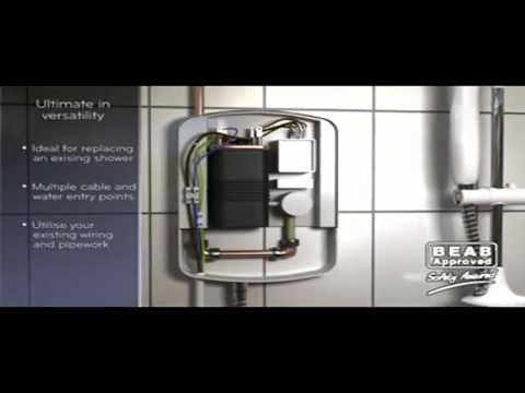 zona borroso Combatiente Triton Seville Electric Shower with 5 Shower Head Spray Patterns - YouTube
