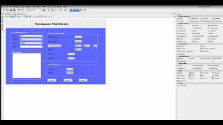 Pemesanan Tiket Kereta Java Netbeans