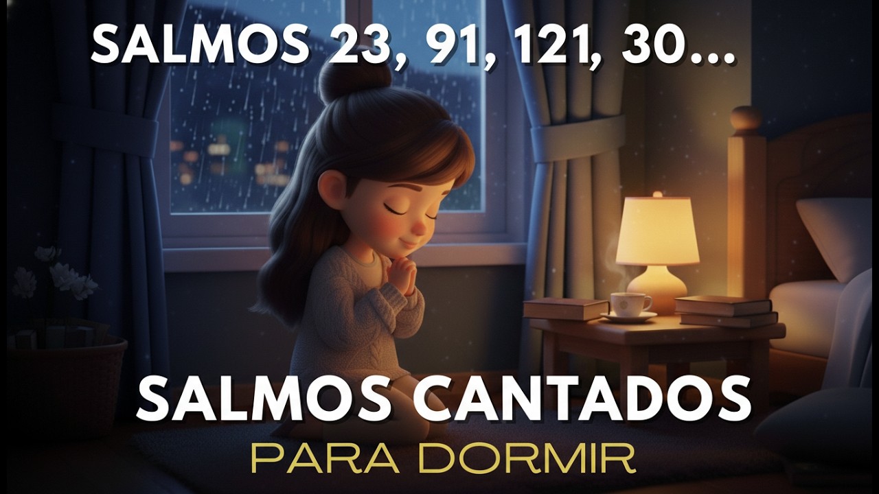 🌙 Durma em Paz com Deus | Salmos 23, 91, 121 e 30 Cantados (Sono Profundo)