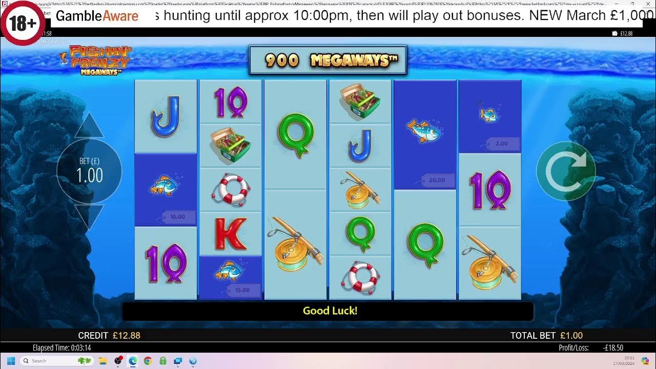 (NEW DATE) 17th March live slots stream, gameplay requests and bonuses