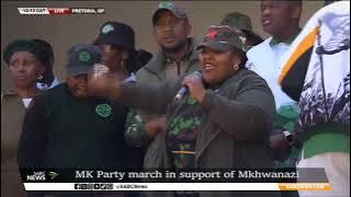 Umkhonto weSizwe party march to the Union Buildings in Pretoria