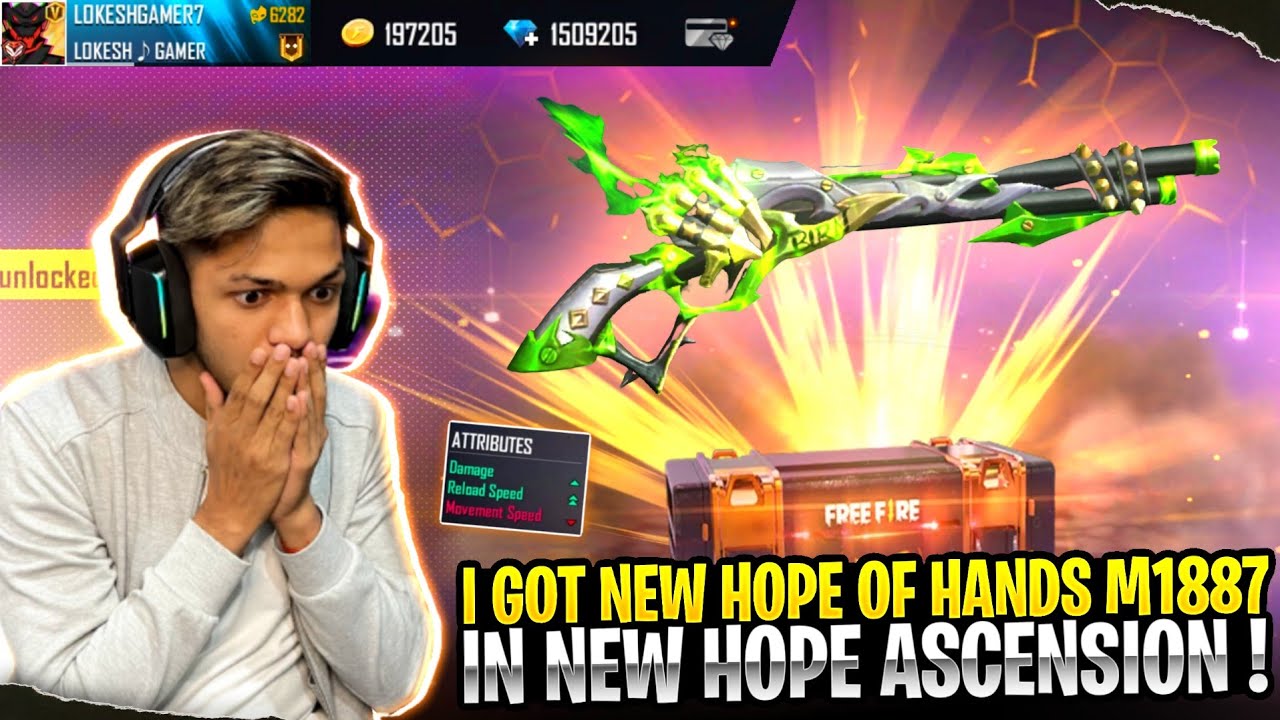 Видео + Скачать I Got New Hand Of Hope M1887 Is Hacker Gun Skin 😱😱😱