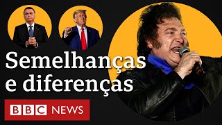 Milei, Trump e Bolsonaro: as semelhanças e diferenças entre os três políticos