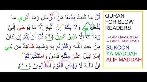 SURAH 46 سورة الأحقاف  AL-AHQAF AYAH 9 TO 10