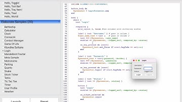 Glimmer DSL for SWT Video Tutorial 8 - Login (Computed Data-Binding)