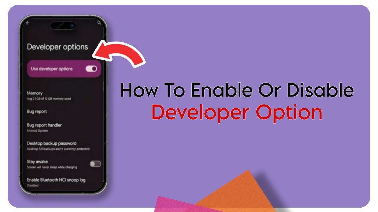 How To Enable Or Disable Developer Option On Android? - YouTube
