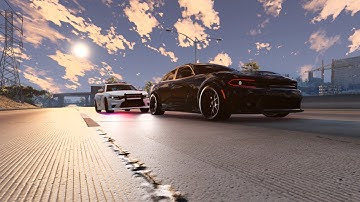 Dodge Charger runs from the Cops | BeamNG