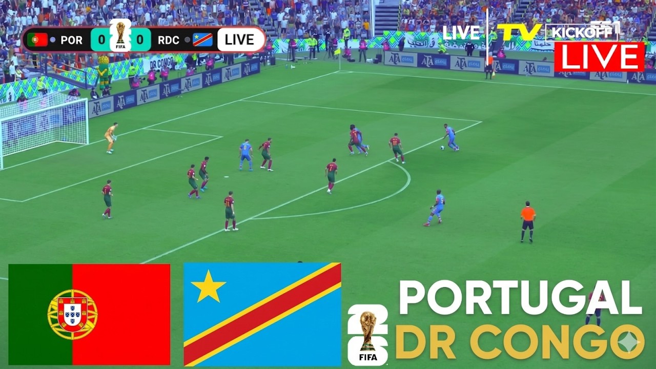 🔴LIVE : PORTUGAL VS DR CONGO | FIFA WORLD CUP 2026 | SIMULATION GAMEPLAY
