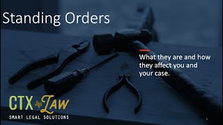 Standing Orders