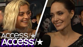 Bebe rexha just met her idol angelina jolie! while the songstress
chatted with access hollywood at premiere of "maleficent: mistress
evil," final...