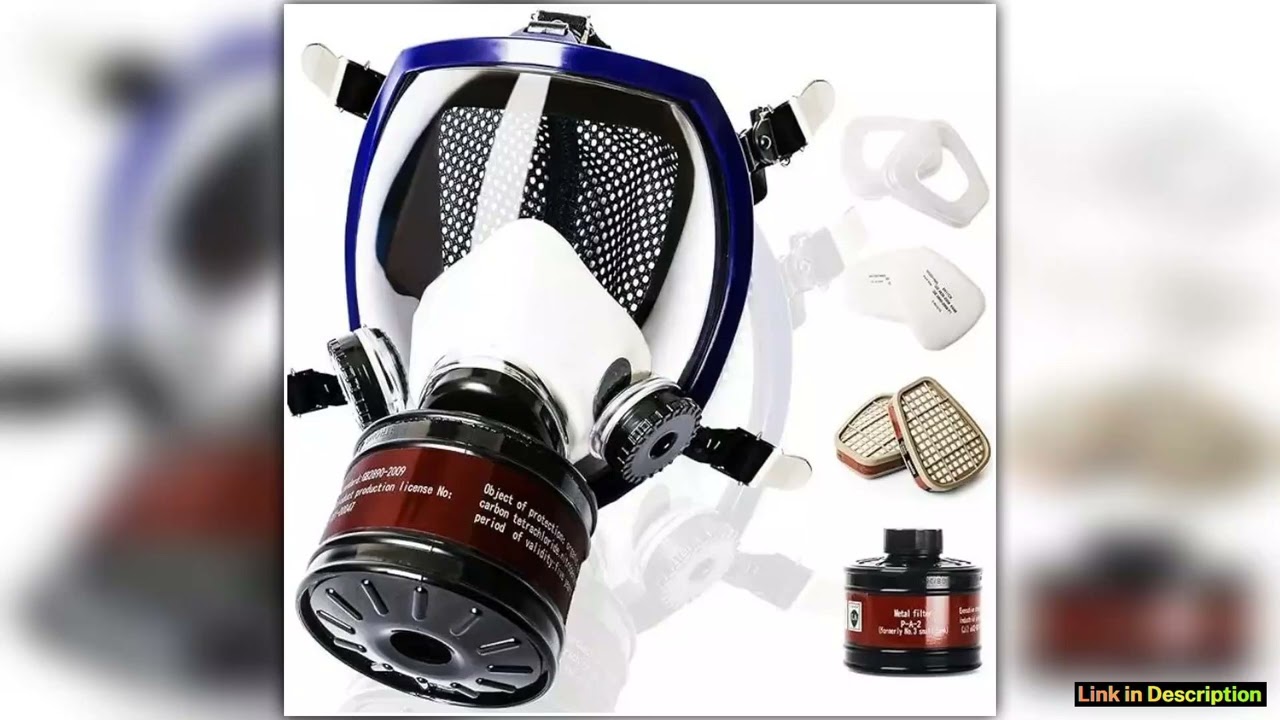 Full face respirator Gas Mask 40 mm activated carbon filter canister Suitable for fumes Chemical sp