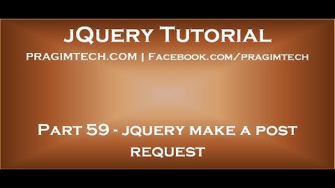 jquery make a post request