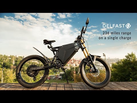 Delfast, the only e-bike with 236 miles / 380 km range on a single charge, no pedalling