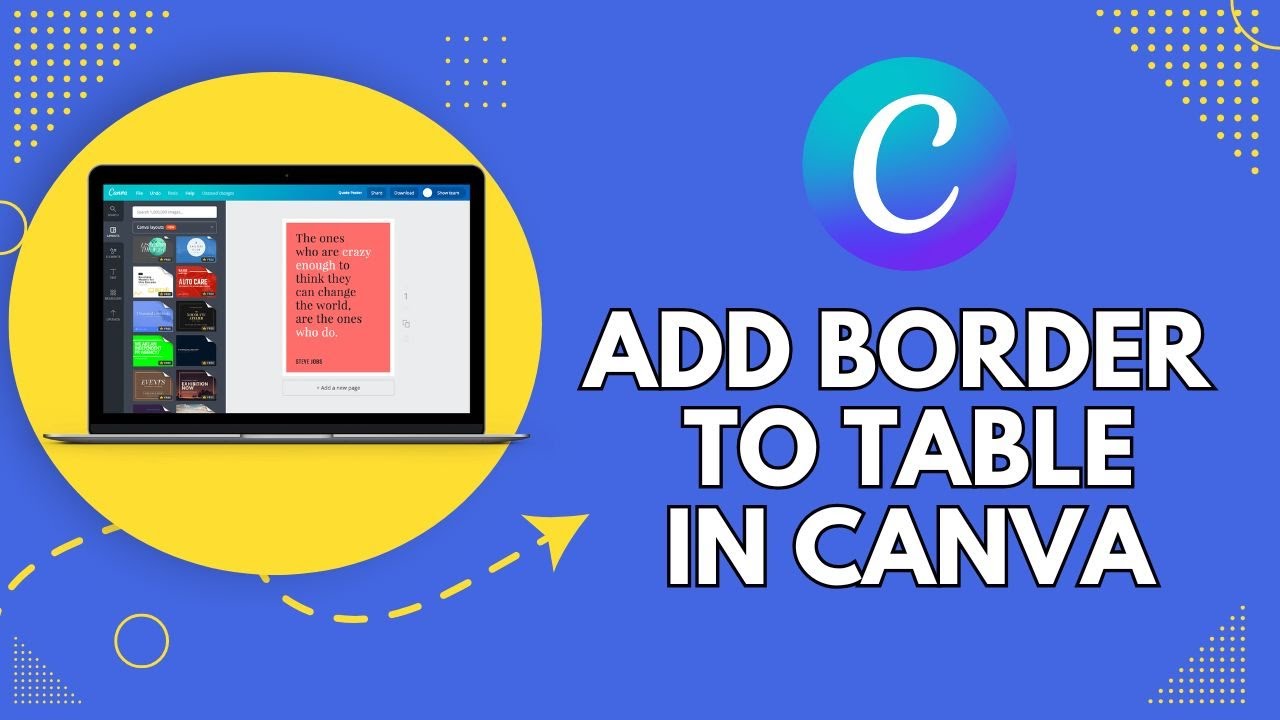 How to Add Border to Table in Canva 2024?