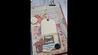 Altered book journal part 1(with added tea bag pocket)