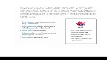 Redfish - A DMTF Standard API