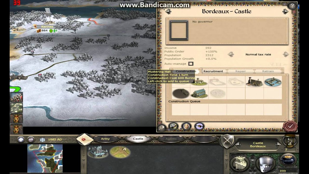 Medieval 2 Total War Custom Campaign Mod: Rebel Walkthrough Part 1!!