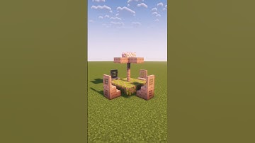 Minecraft Cute Picnic Table 🪑 #shorts