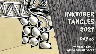 Inktober Tangles 2021 • Day 25 • Round Square Inktober Tangles 2021 • Day 25 • Round Square