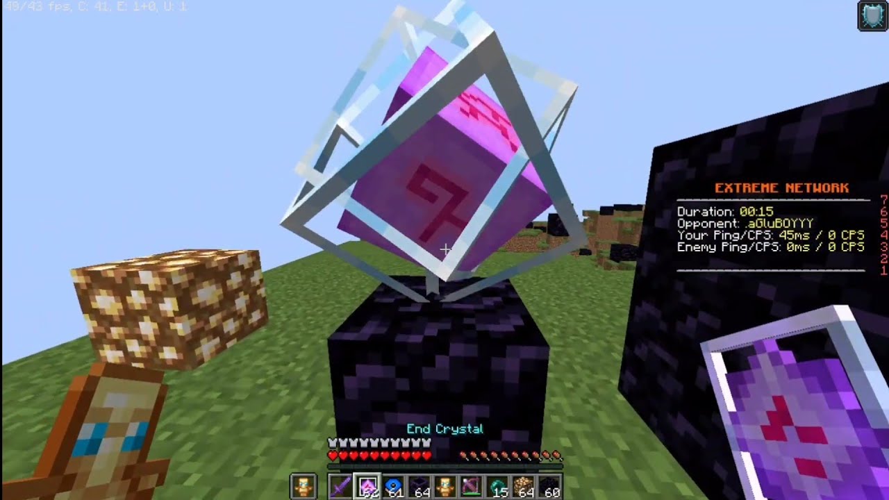 I had to use drdonut crystal pvp texture pack for my subscriber youtube