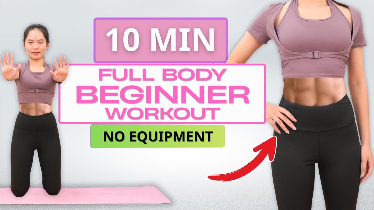 10 MIN FULL BODY WORKOUT - Beginner Version // No Equipment I Quickfit ...