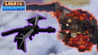 Create Aeronautics Bazelgeuse ORNITHOPTER vs Ender Dragon